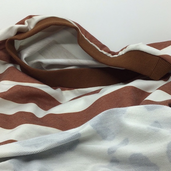 FINAL MARK-DOWN LEOPARD PRINT TOP W/BROWN STRIPES - Picture 7 of 7